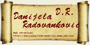 Danijela Radovanković vizit kartica